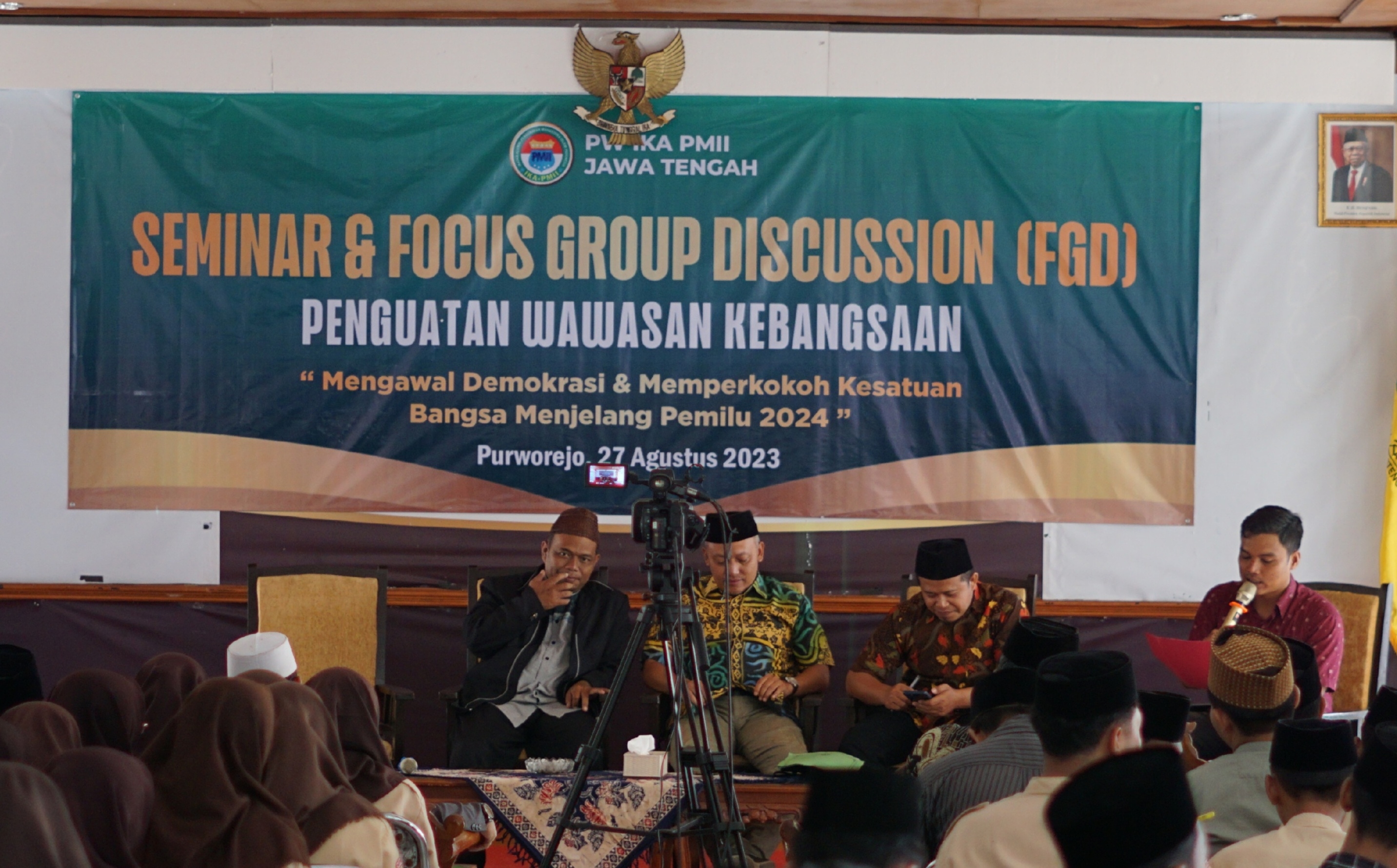 Pemilu Melahirkan Demokrasi dan Regenerasi Kepemimpinan, Begini Isi FGD PW IKAPMII Jateng di Purworejo