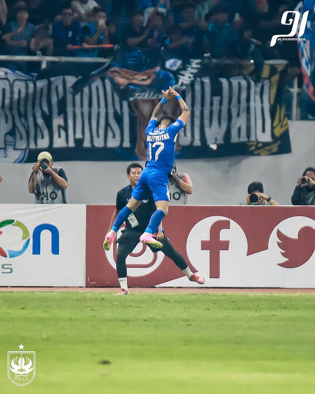 Selebrasi Siuuu Gali Freitas, Cetak Gol Kemenangan atas Bali United, Bawa PSIS ke Posisi 4 Klasemen Liga 1