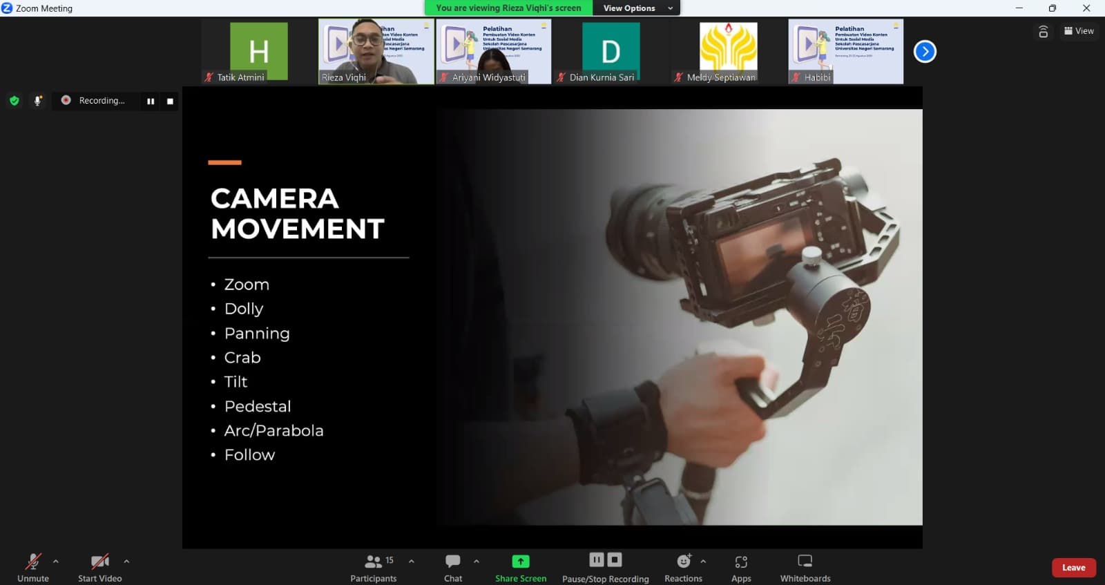 Perkuat Strategi Marketing Sekolah Pascasarjana Unnes melalui Pelatihan Video Konten pada Media Sosial