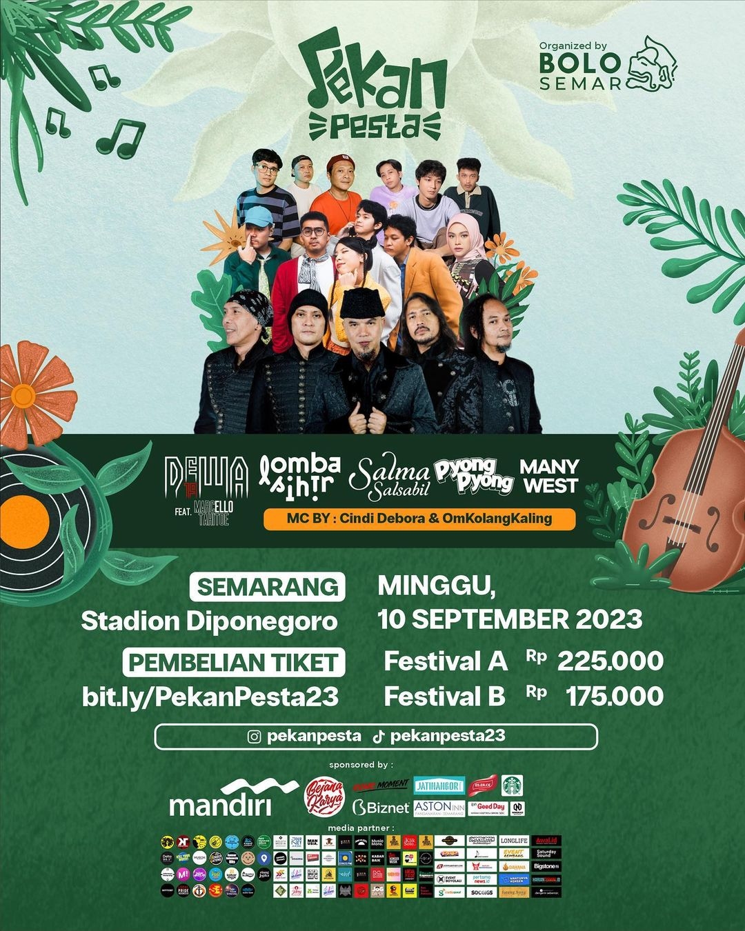 Pekan Pesta 2023 di Stadion Diponegoro, Ada Penampilan Dewa 19 dan Masih Banyak Lagi