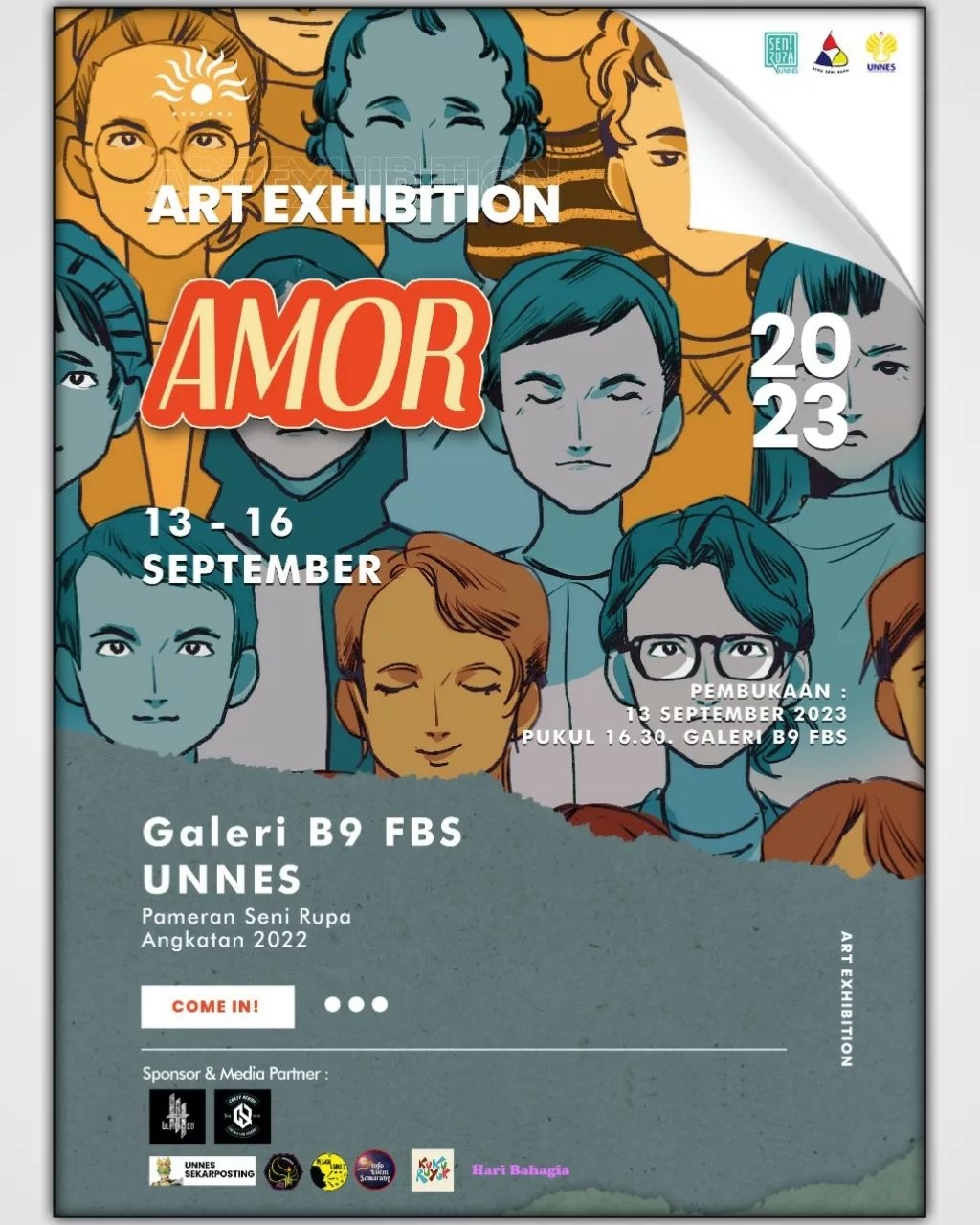 Seni Rupa Unnes angkatan 2022 Gelar Event Pameran Bertajuk Amor