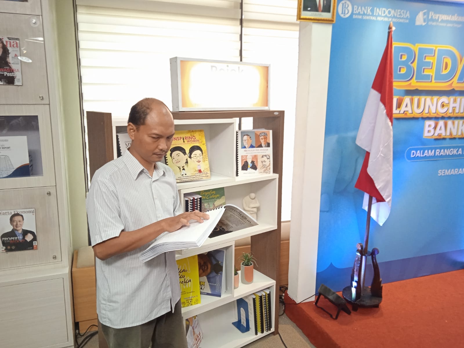 Pojok Braille, Upaya BI Jateng Tingkatkan Literasi Penyandang Disabilitas Netra