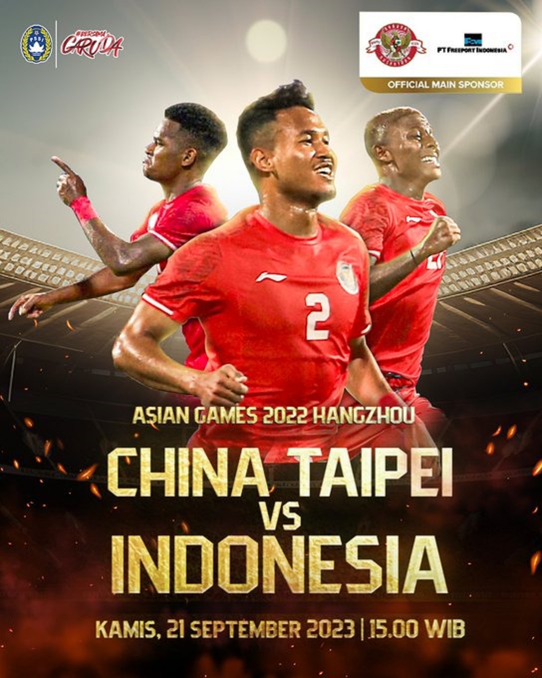 Siaran Langsung Live Streaming Indonesia vs China Taipei, Asian Games 2023 Sore ini Prediksi Skor Head to Head