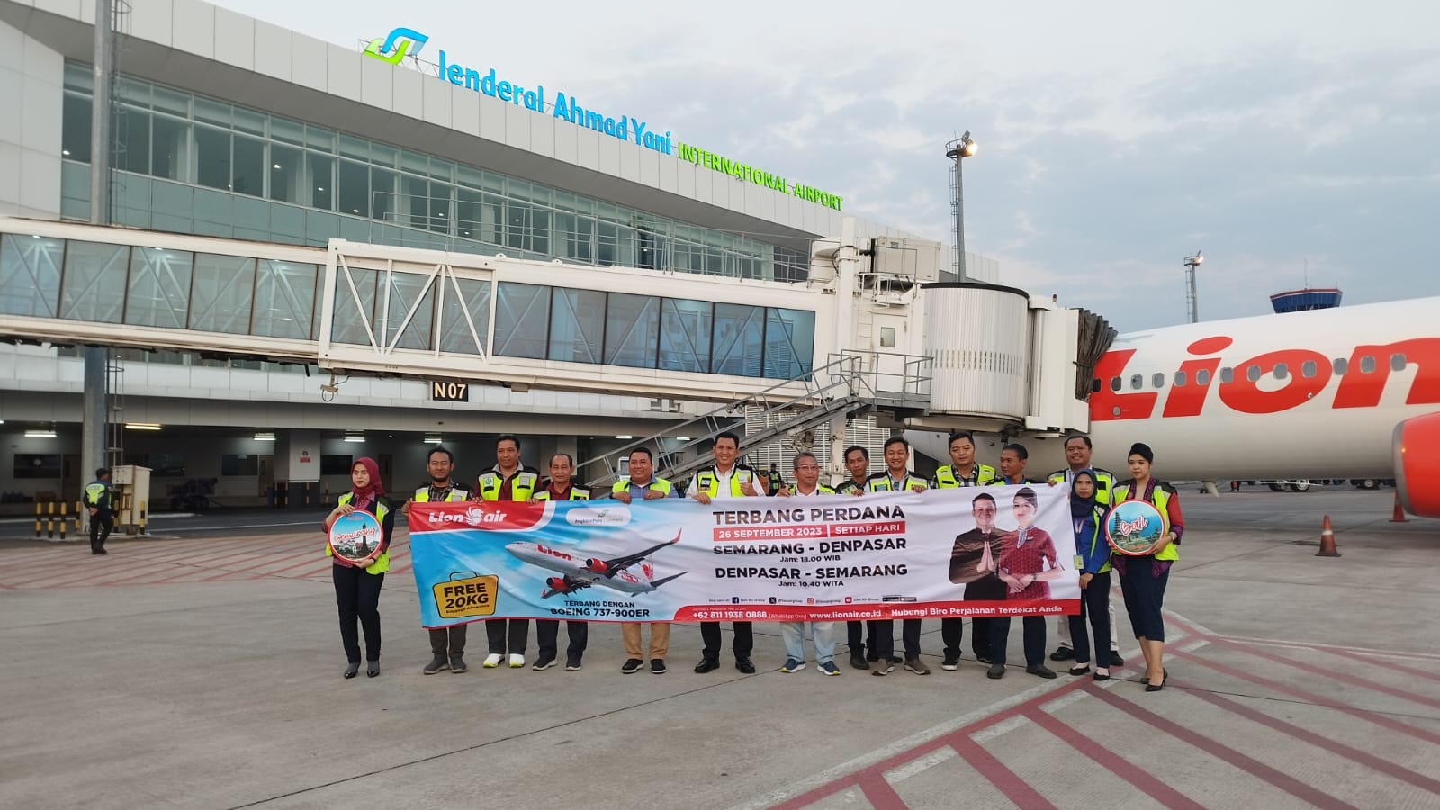 Bandara Ahmad Yani Resmi Buka Rute Semarang- Denpasar PP