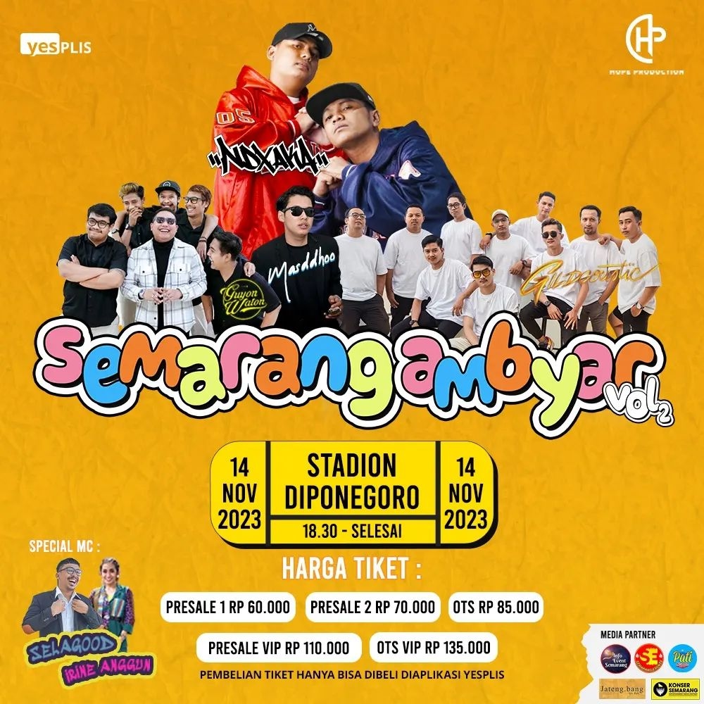 Warga Semarang Siap Dihibur dengan Penampilan Musisi Ternama Dalam Semarang Ambyar Vol 2