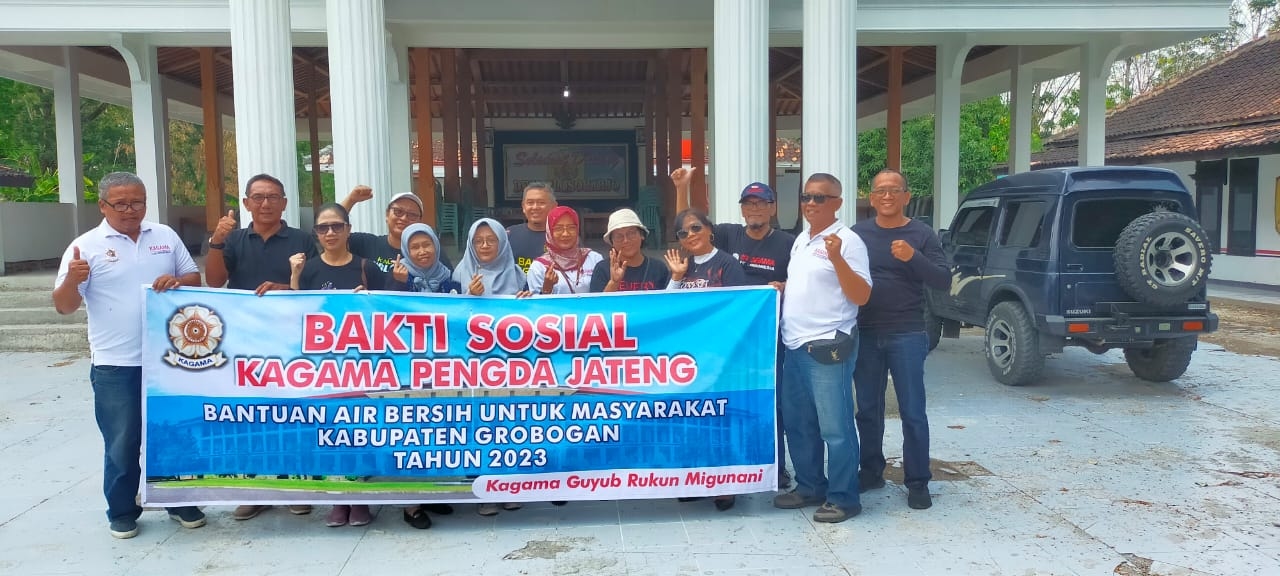 Kagama Pengda Jateng Salurkan Bantuan Air Bersih di Grobogan