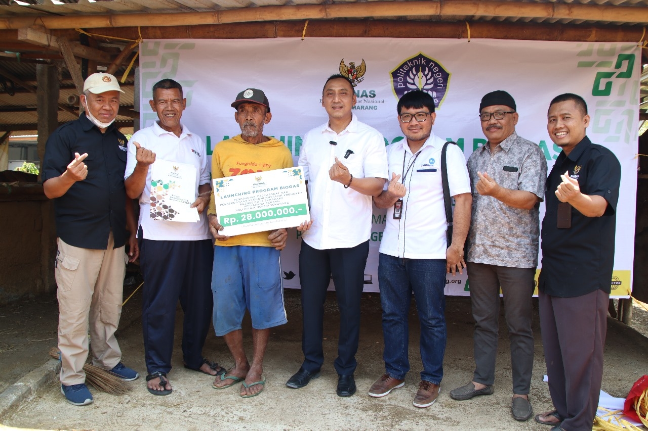 Program Pemberdayaan Biogas dari Kotoran Sapi oleh Baznas Semarang dan Polines