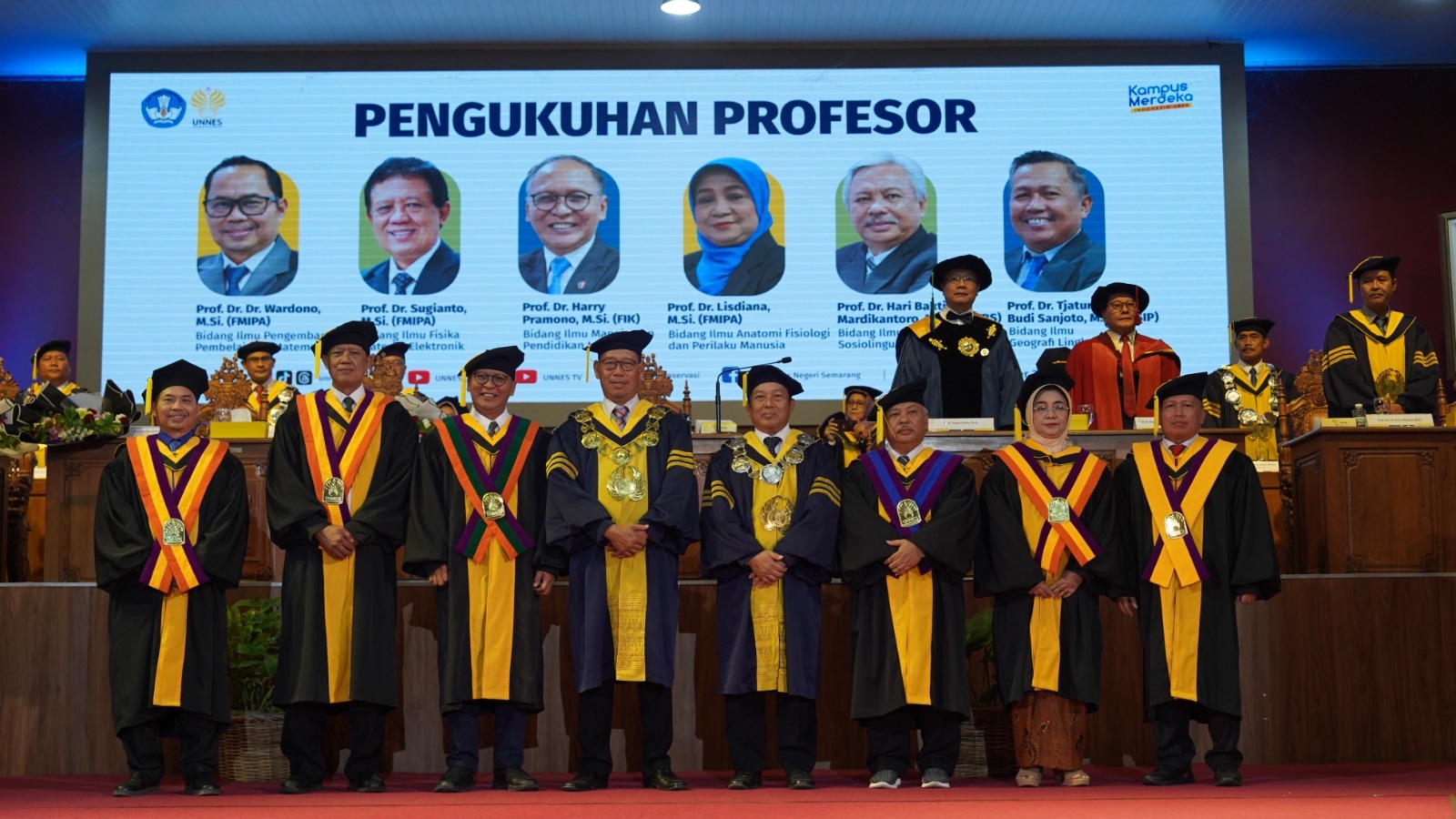 UNNES Kukuhkan Enam Profesor Baru, Rektor: Kepakaran Perlu Pengakuan Publik