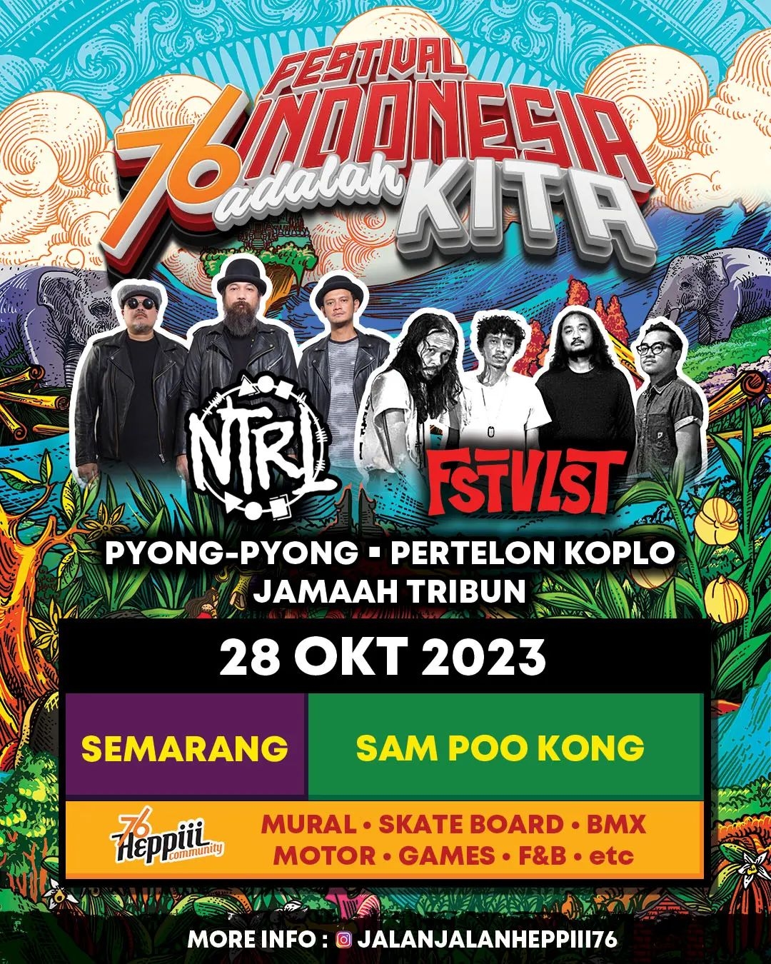 Meriahkan Hari Sumpah Pemuda, Event Festival 76 Indonesia Adalah Kita Hadir di Kota Semarang