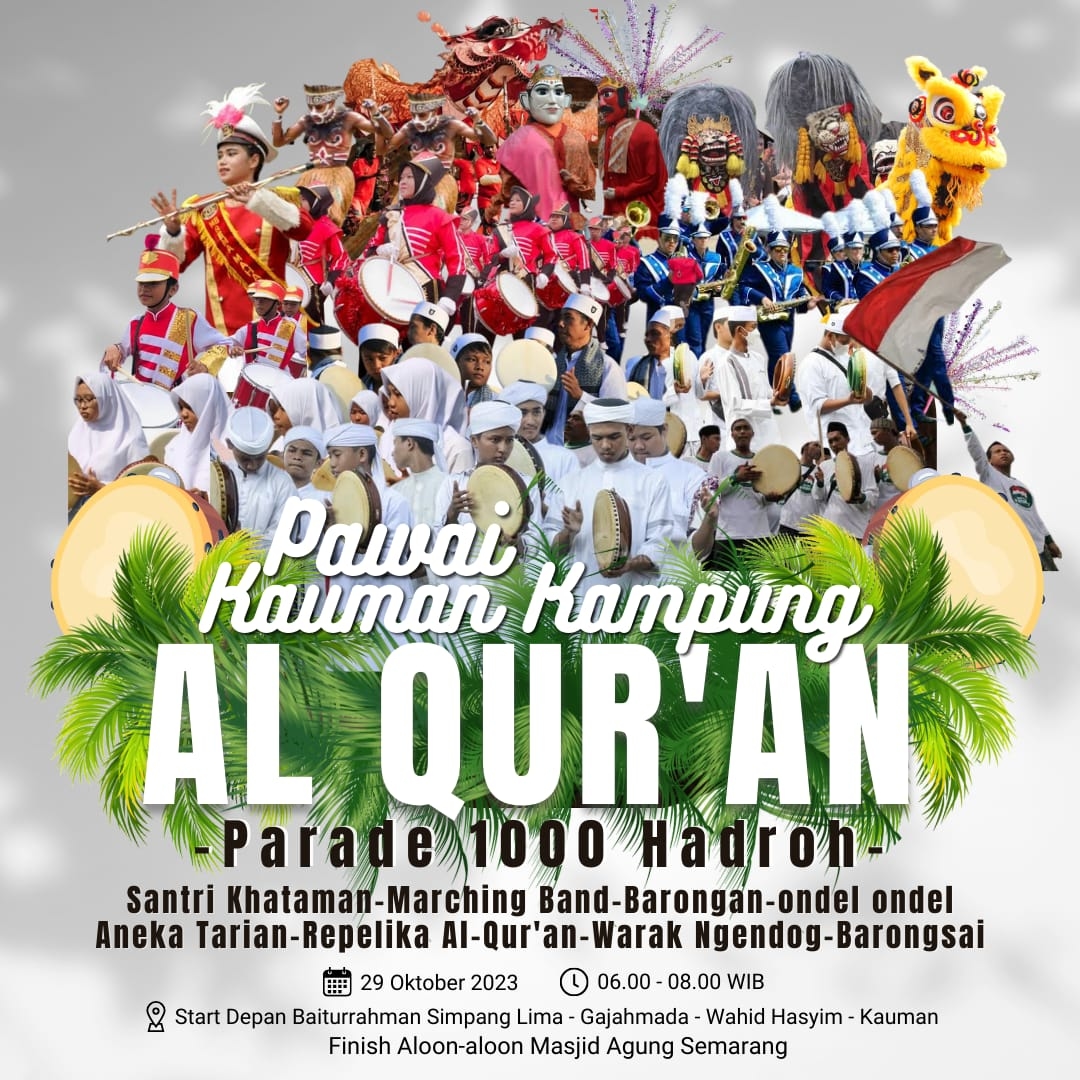 Semarakkan Pawai Kauman Kampung Al-Qur'an, Acara Terbesar di Tahun Ini!