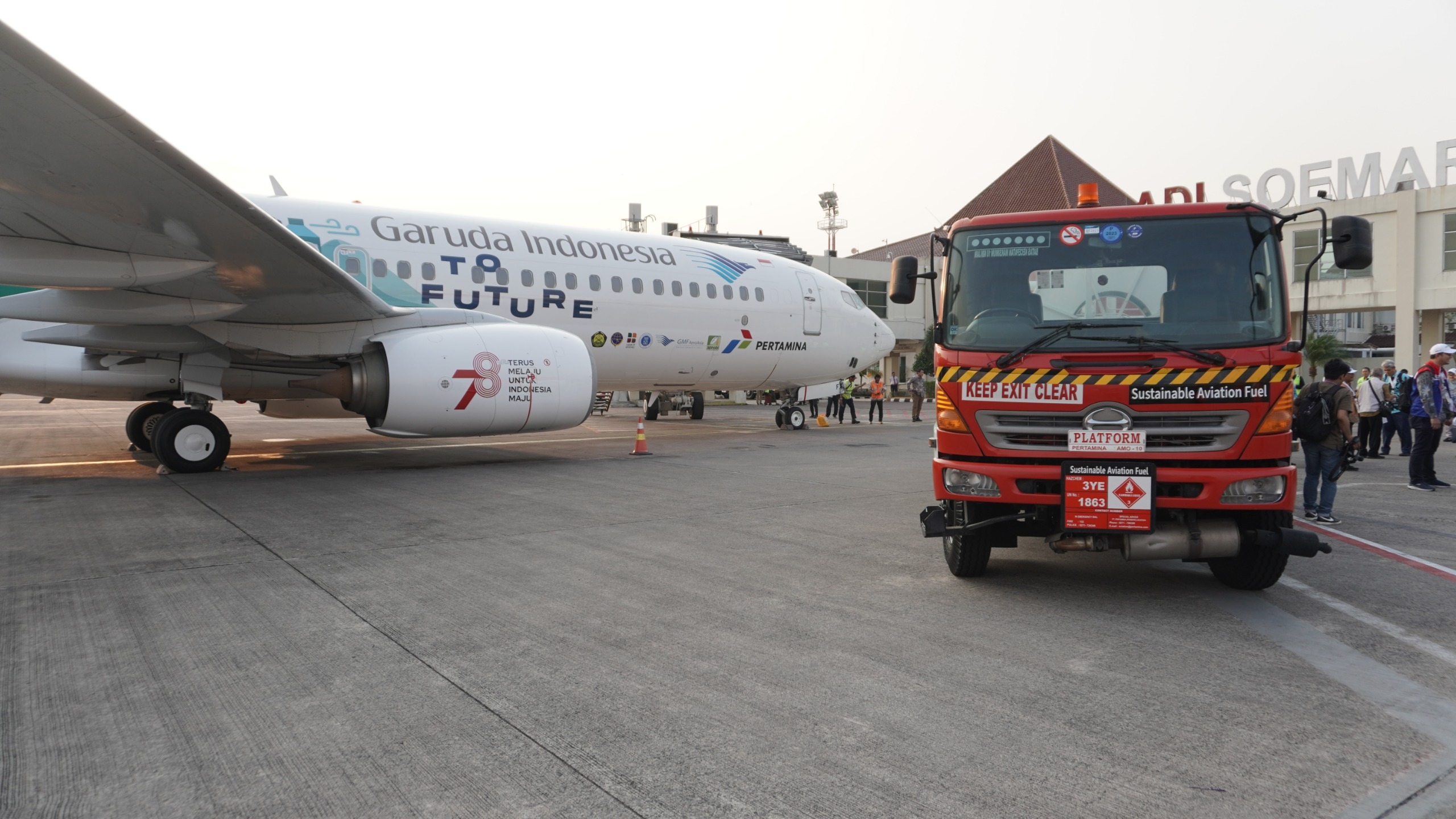 Transisi Energi Hijau, DPPU Adi Soemarmo Perdana Layani Pengisian BBM Sustainable Aviation Fuel SAF, Apa Itu?