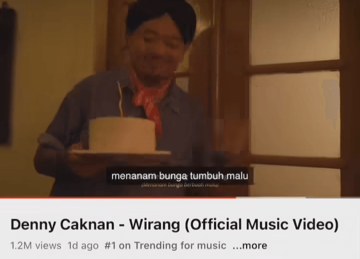 Lirik dan Arti Lagu Wirang, Denny Caknan Bikin Lagu Tentang Patah Hati Seorang Bujangan