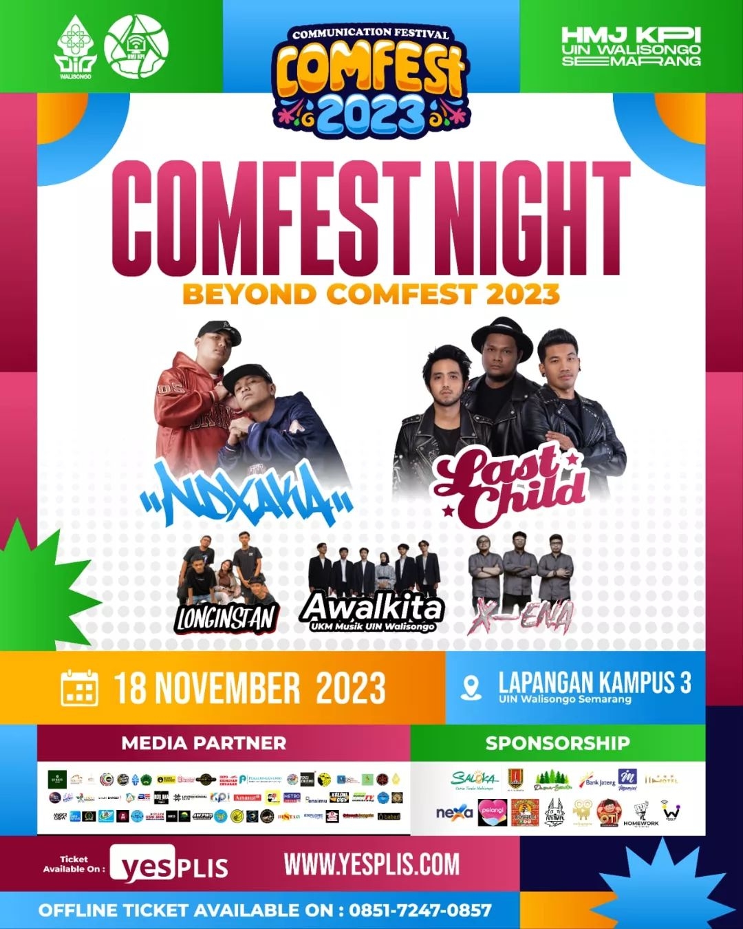 NDX AKA Akan Manggung di Acara Comfest Night 2023 di Kampus 3 UIN Walisongo, Buruan Beli Tiketnya!