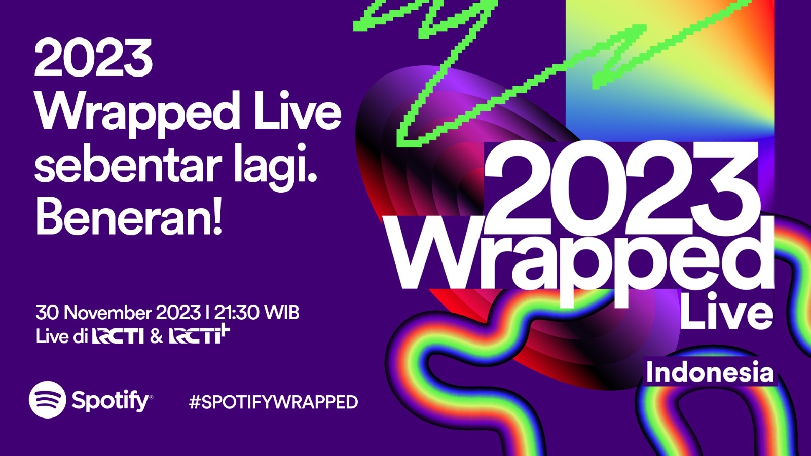 Catat Tanggalnya! Jadwal Siaran Langsung Perdana Spotify Wrapped Live Indonesia 2023 di RCTI