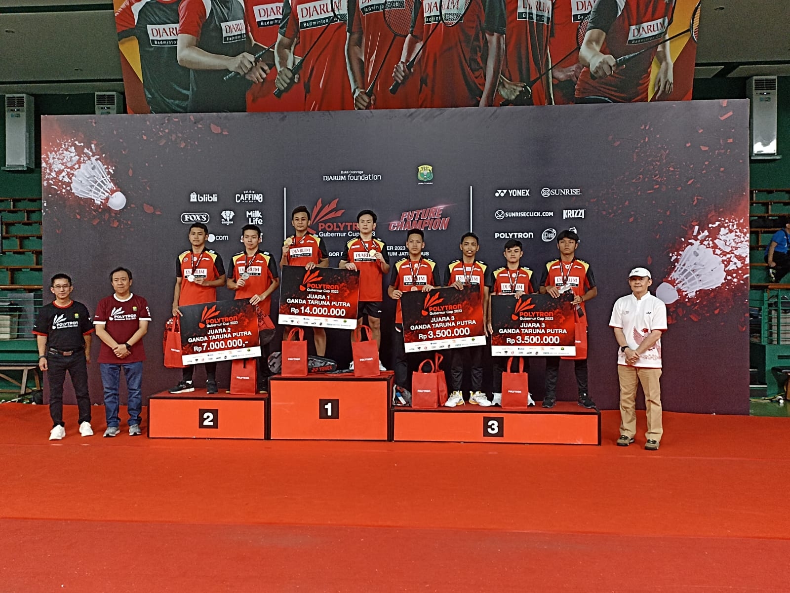 PB Djarum Raih Gelar Juara Umum Polytron Gubernur Cup 2023, Cek Lengkap Nama Para Pemenang di Setiap Kategori