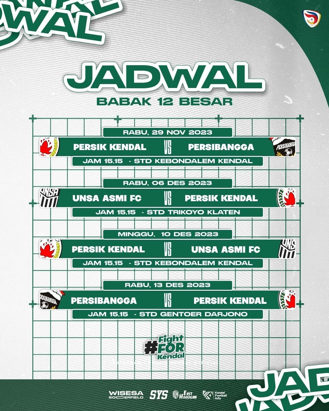 Persik Kendal Siap Menggebrak Babak 12 Besar Liga 3 Jateng, Ini Jadwal Lengkap Pertandingan