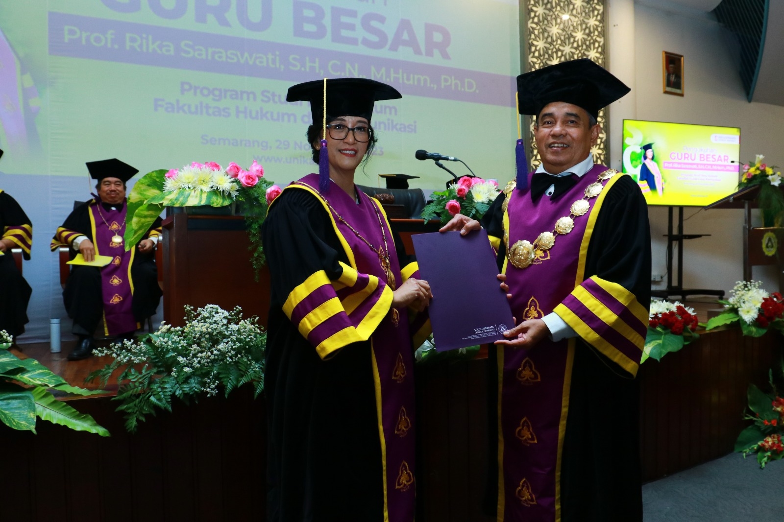 SCU Cetak Guru Besar Bidang Ilmu Hukum, Rektor : Kami Terus Dorong Percepatan Jabatan Fungsional Dosen