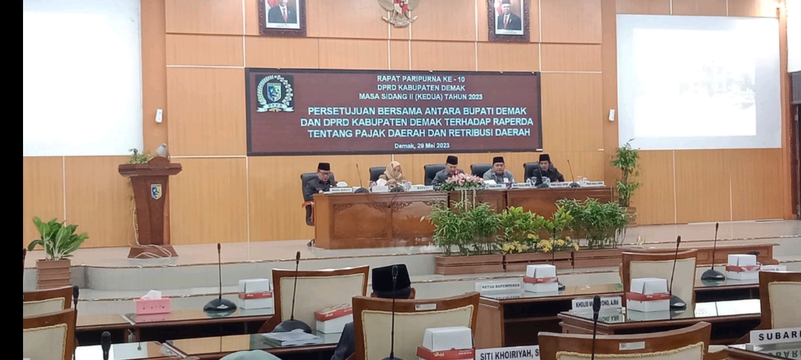 DPRD dan Bupati Demak Setujui Raperda Pajak Daerah dan Retribusi Daerah