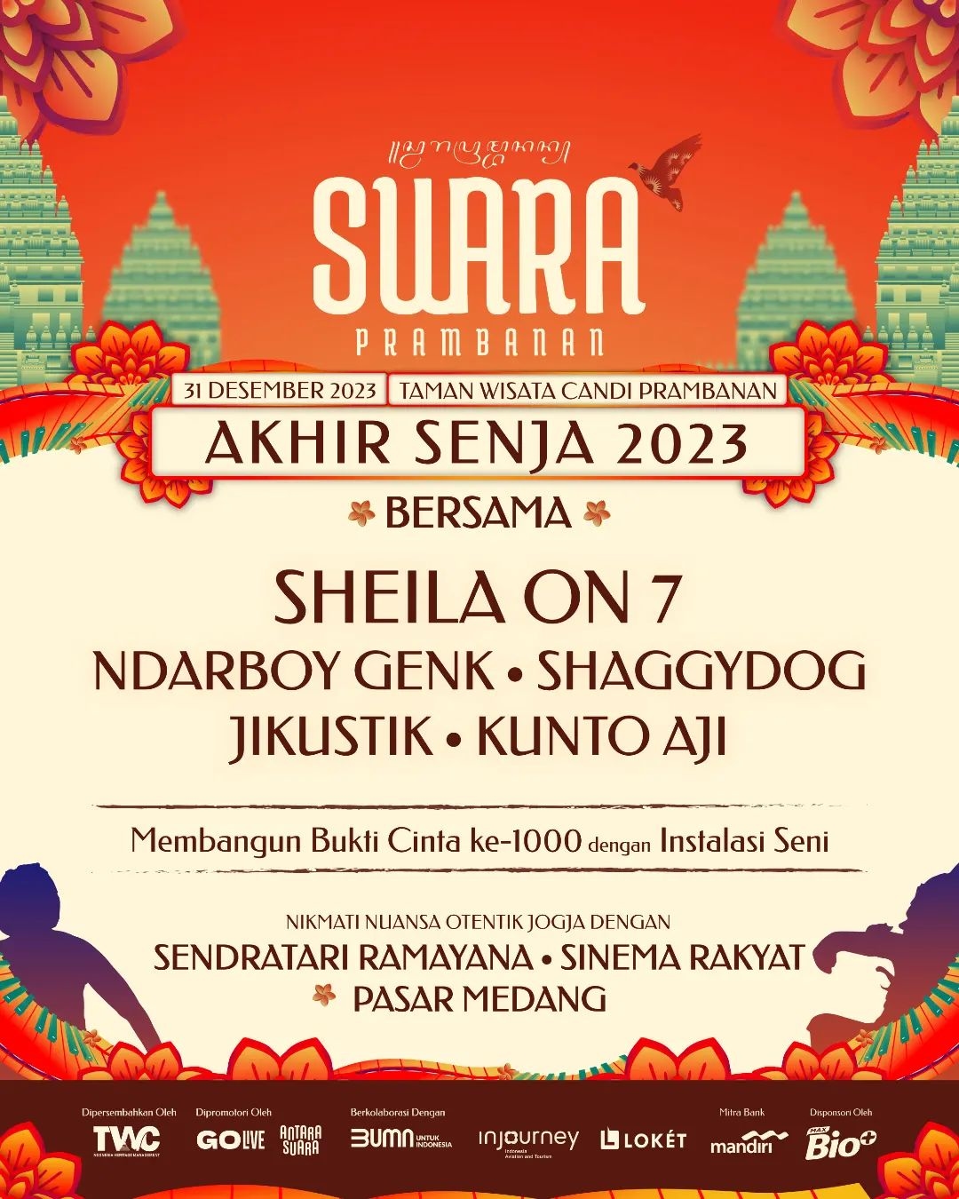 Swara Prambanan: Merayakan Pergantian Tahun dengan Megah di Tengah Keindahan Candi Prambanan, Segera Amankan Tiketnya