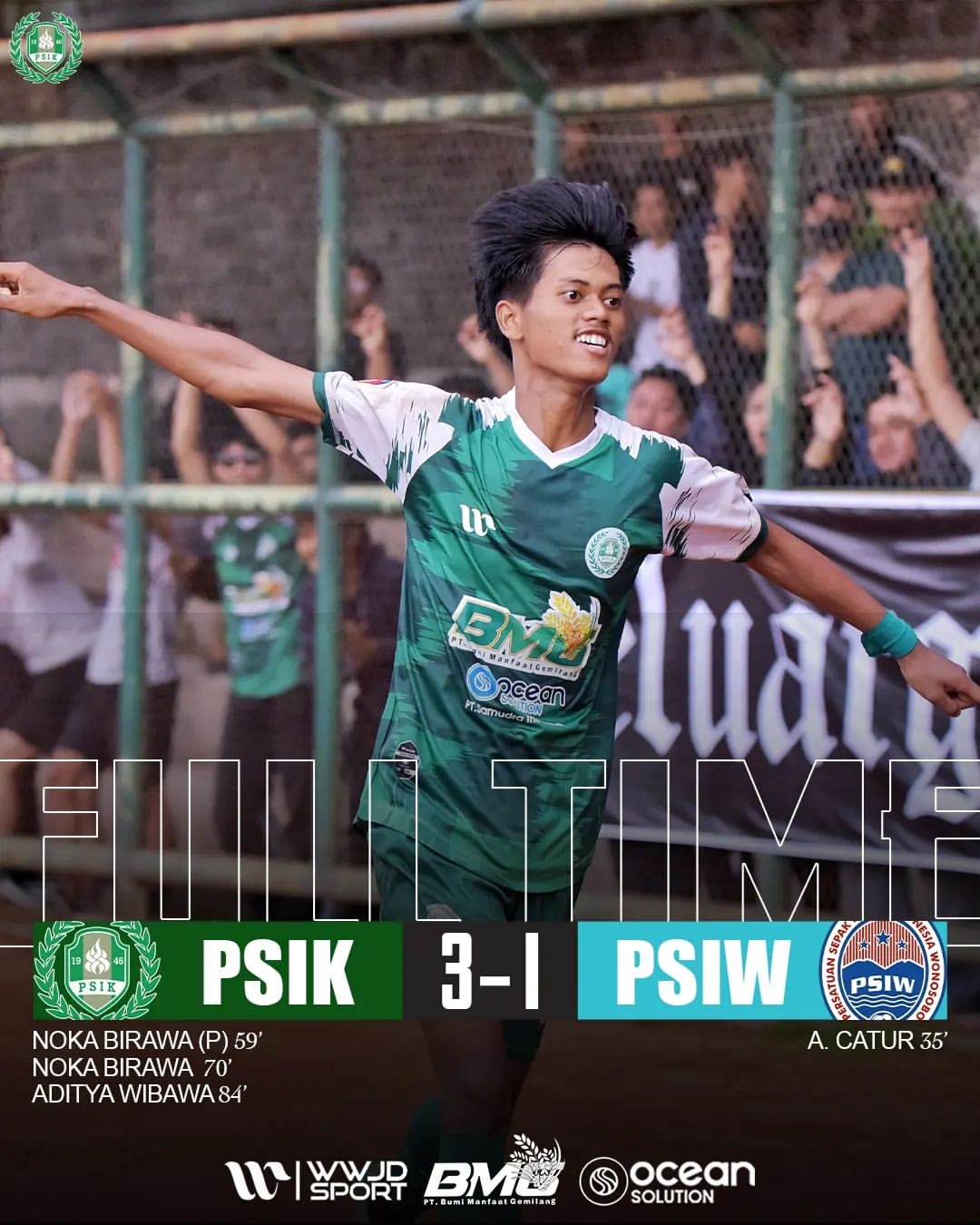 PSIK Menang Telak 3-1 Atas PSIW di Babak 12 Besar Liga Jawa Tengah, Laskar Harimau Merapi Kokoh di Puncak Klasemen