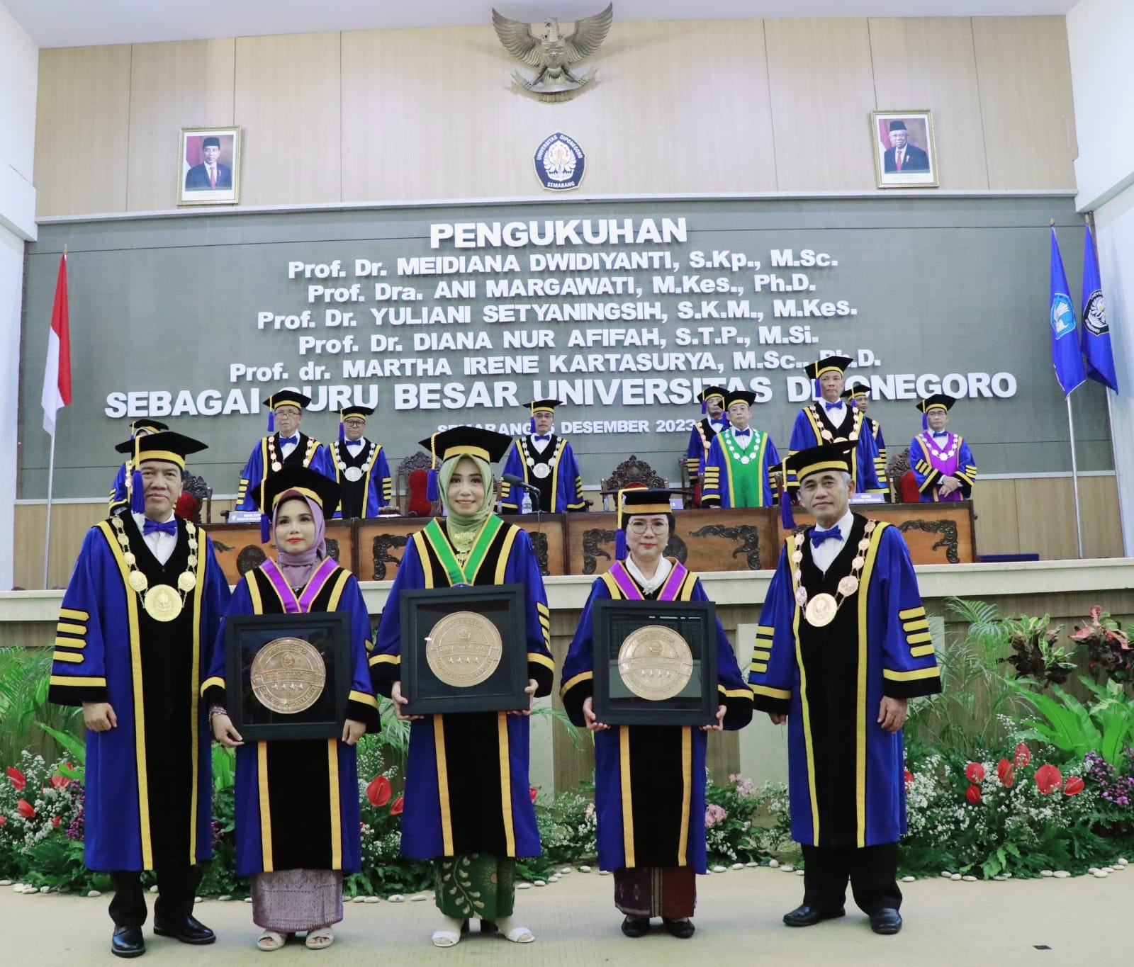 Penghujung 2023, Universitas Diponegoro Tambah 32 Guru Besar Baru