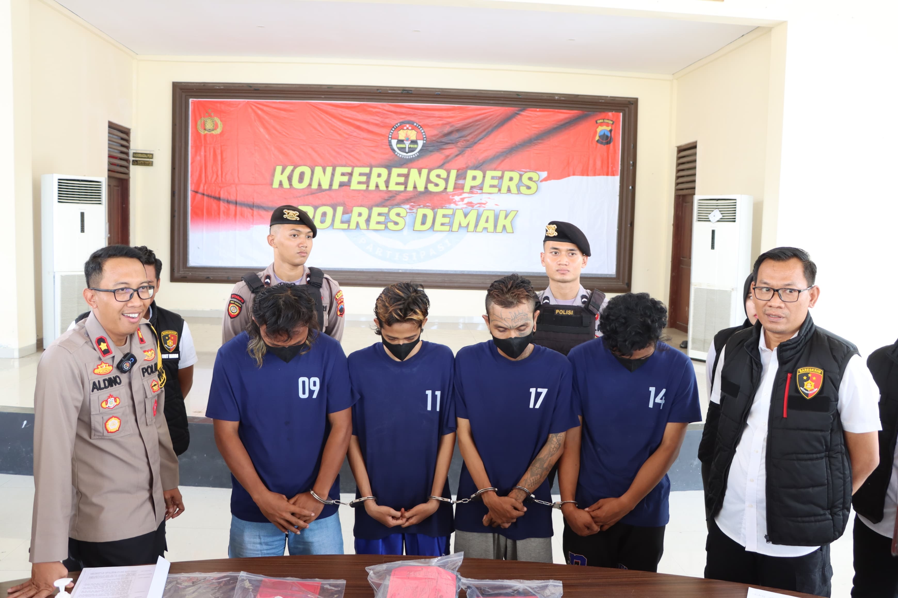 Polres Demak Ungkap Penganiayaan Berujung Kematian, Empat Pelaku Teman Nongkrong Korban