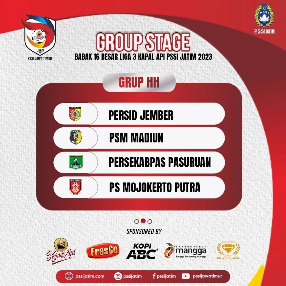 JADWAL PERTANDINGAN LIVE STREAMING Liga 3 Jatim 2023 LENGKAP Pembagian Grup Babak 16 Besar, Laga Penuh Kejutan Siap Menanti