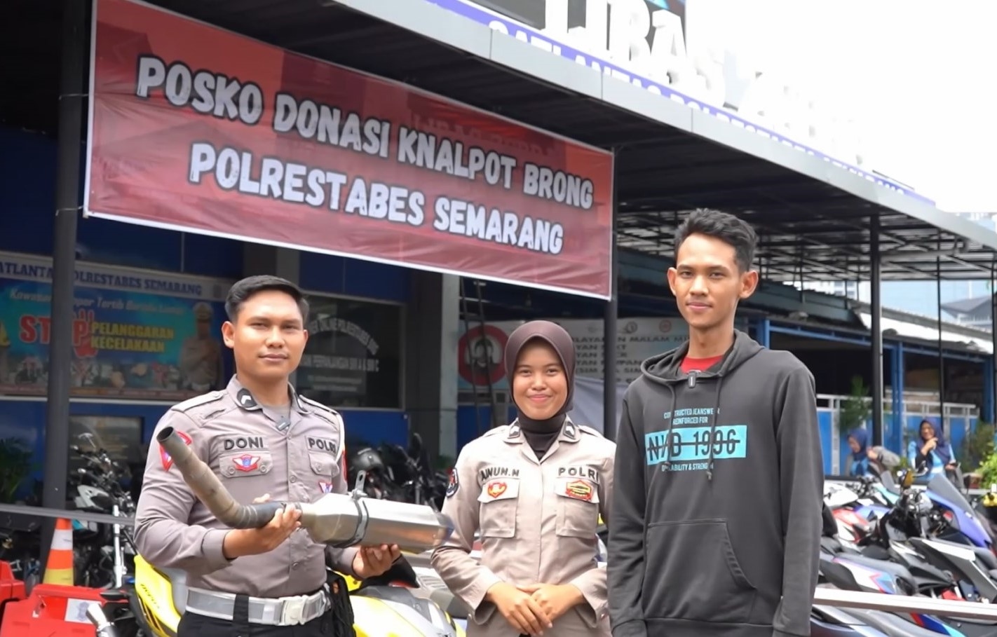 Polrestabes Semarang Buka Posko Donasi Kenalpot Brong, Apa Maksudnya?