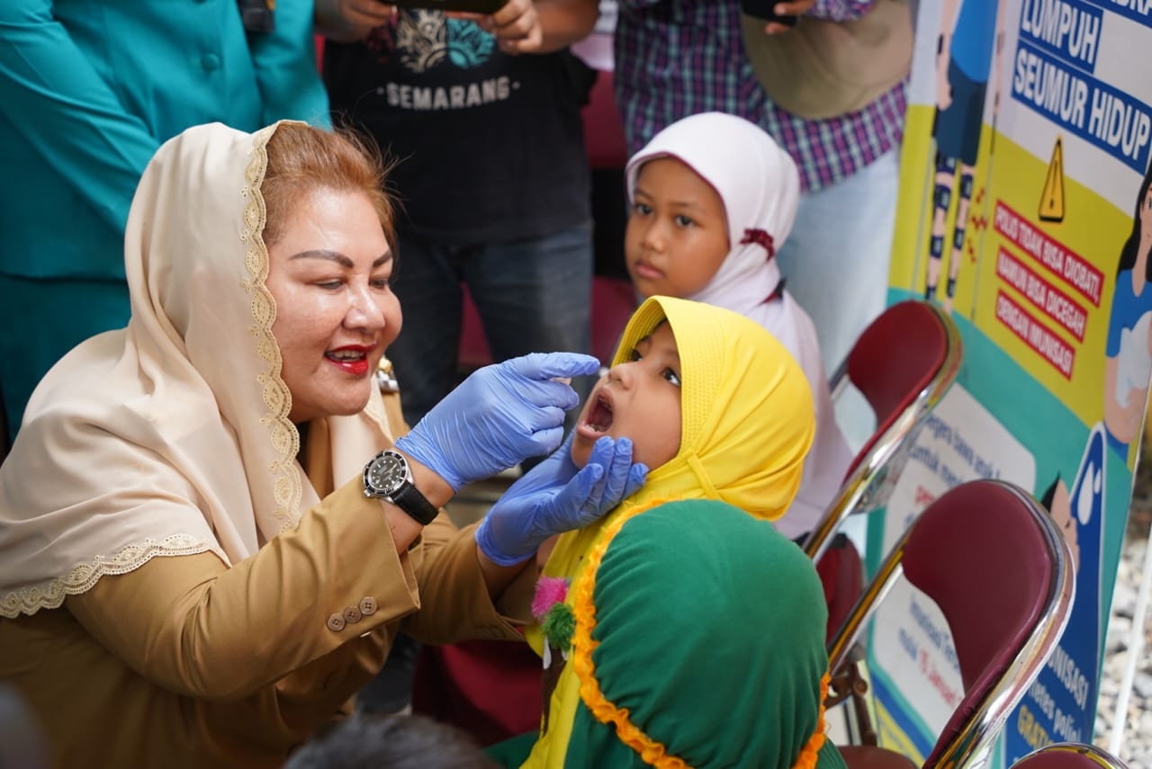 Pemkot Semarang Lakukan Pendekatan Persuasif Kepada Masyarakat Guna Sukseskan Sub PIN Polio