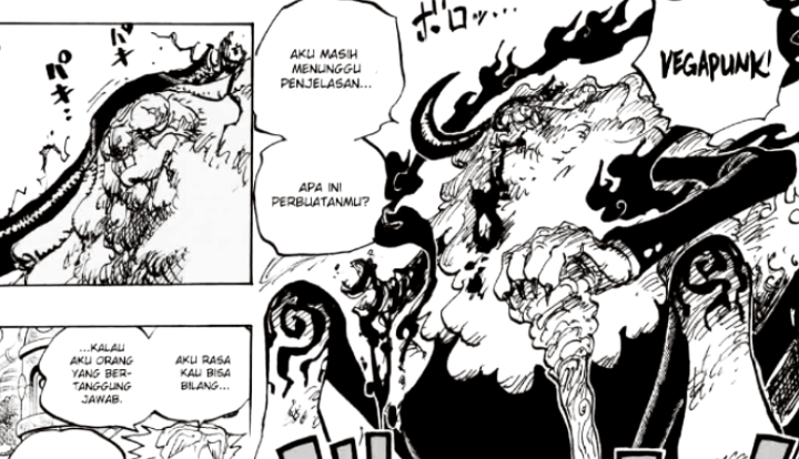 Review One Piece Chapter 1104: Saint Saturn Tunjukan Kekuatan Regenerasi, Bukti Kalau Gorosei Mahluk Abadi