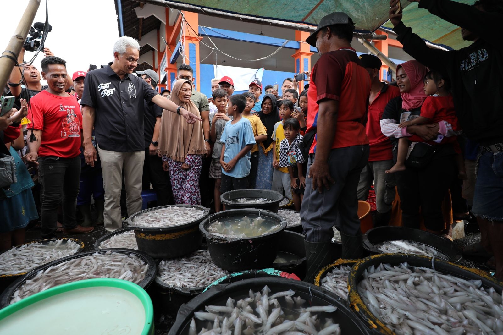 Ribuan Nelayan Kendal Antusias Sambut Ganjar
