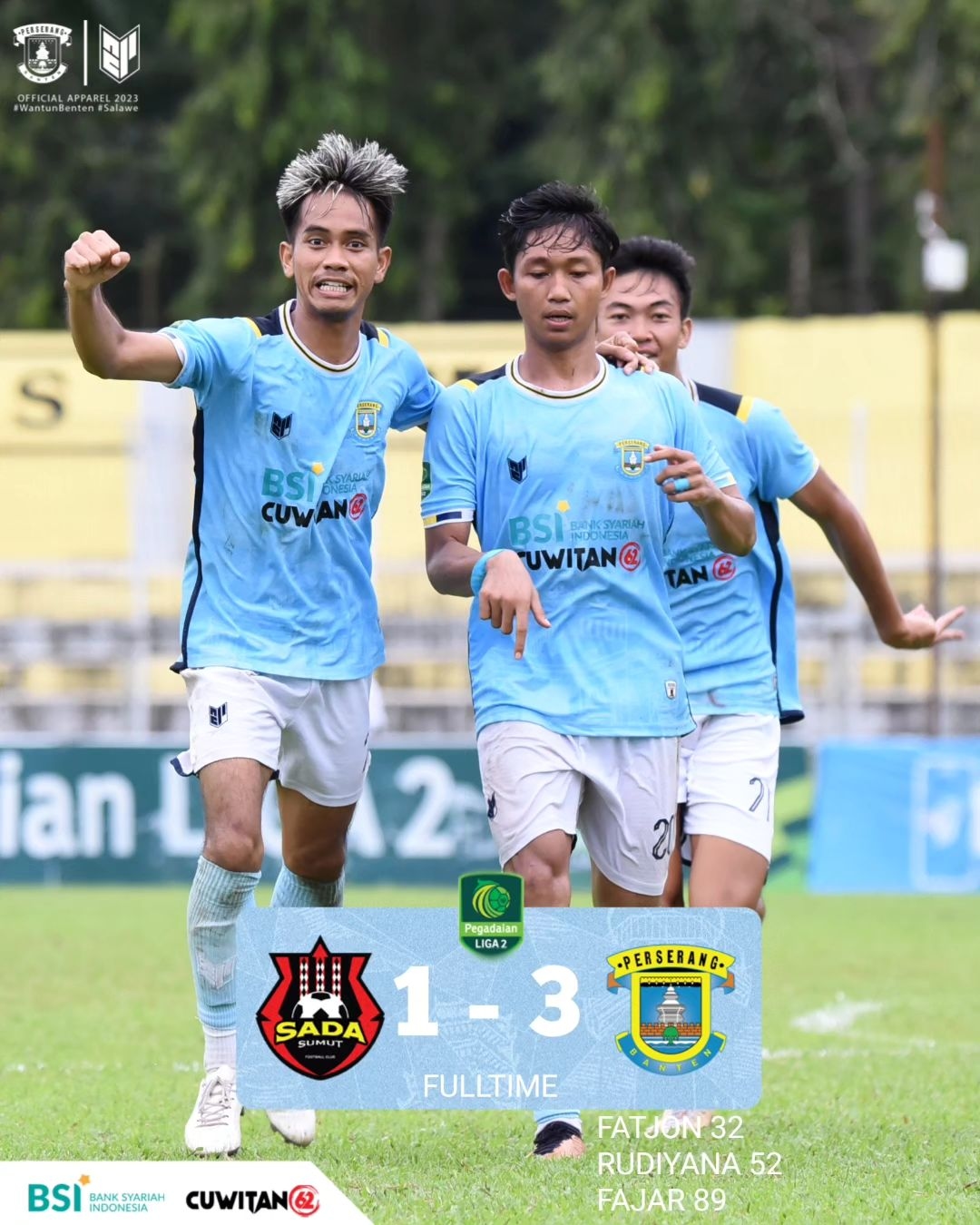 HASIL AKHIR FULL TIME Perserang vs Sada Sumut, MENANG SIAPA? Skor 1-1 Awal Babak Kedua Cek Score Akhir di Playoff Liga 2 Degradasi