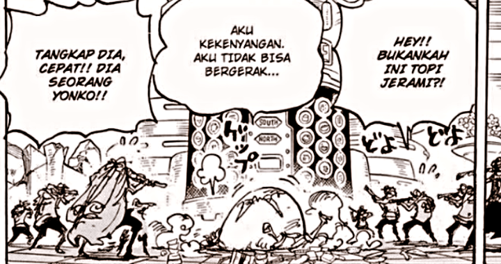 Ulasan One Piece Chapter 1105: Akhirnya Diketahui Nasib Luffy Si Topi Jerami, Berada di Dekat Mesin Makanan