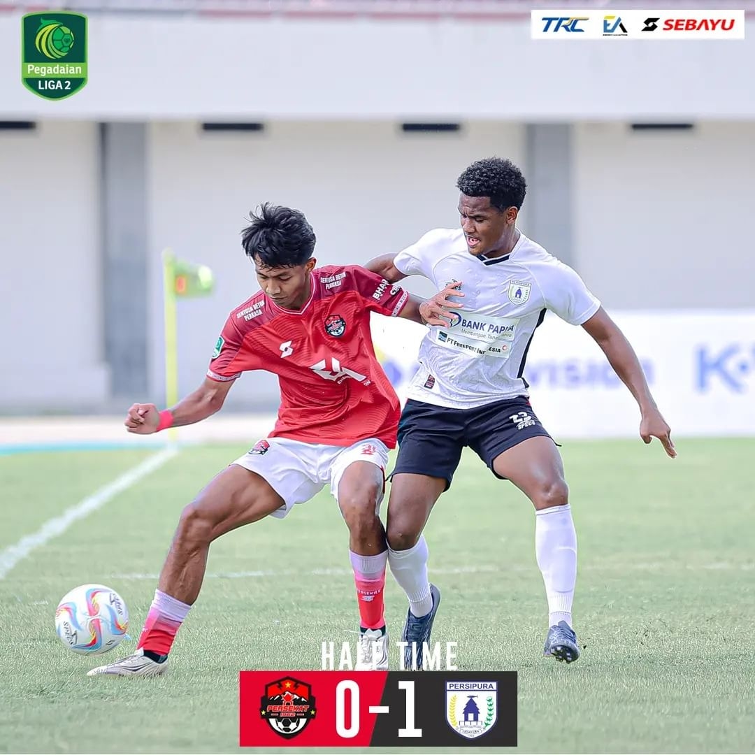HASIL AKHIR FULL TIME Persekat Tegal vs Persipura Papua, SKOR 1-1 Akhir Babak Kedua, CEK SCORE FINAl MENANG SIAPA? Playoff Liga 2 Degradasi Grup D