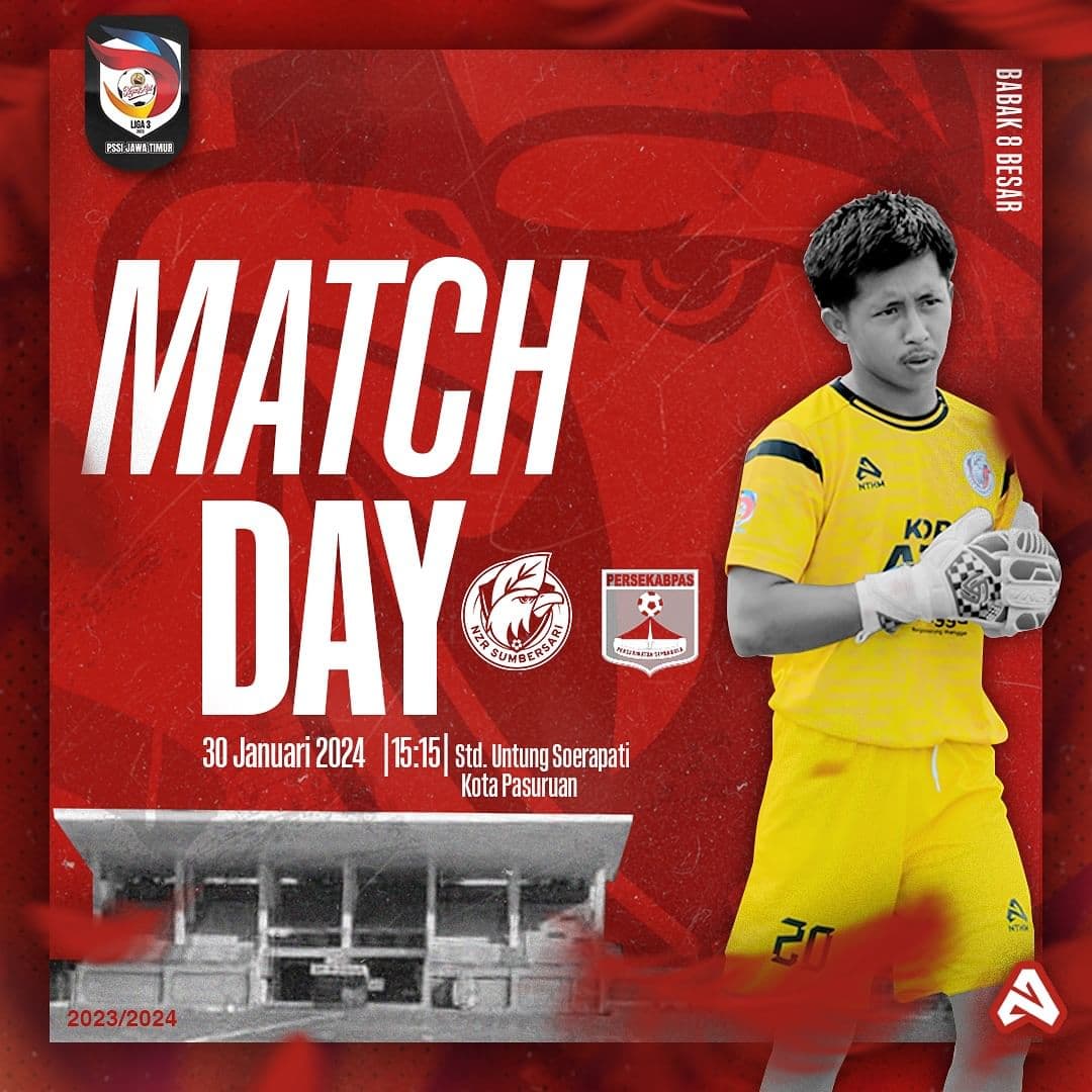 Link Nonton NZR Sumber Sari vs Persekabpas Pasuruan Babak 8 Besar Liga 3 Jatim