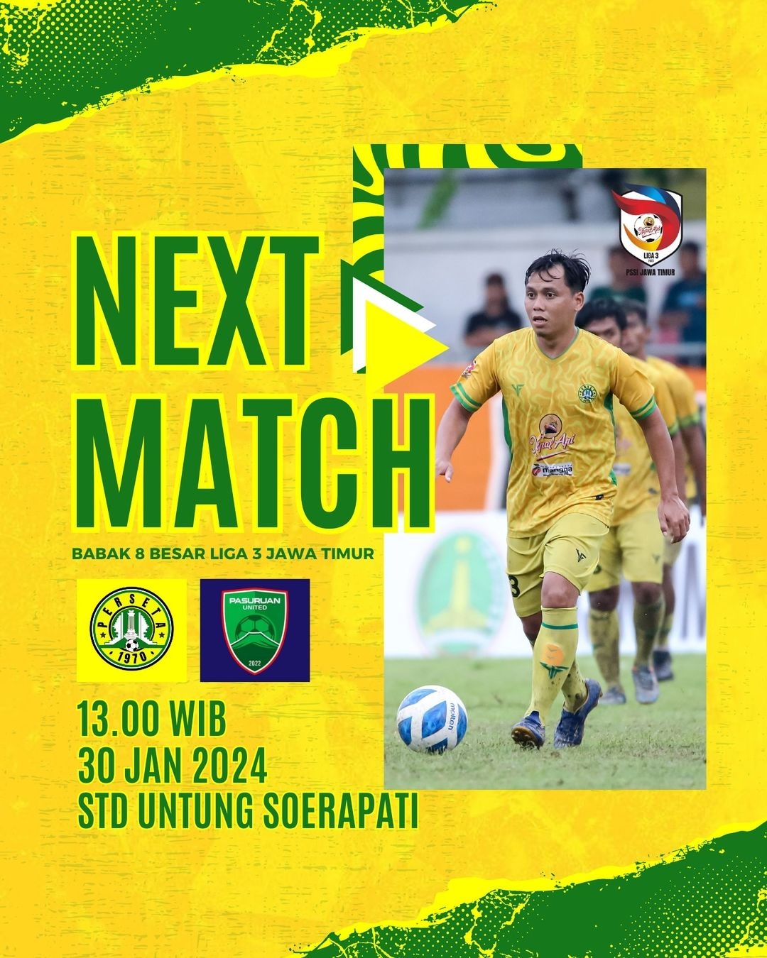 Link Streaming Live: PERSETA 1970 Hadapi Pasuruan United dalam Pertarungan Babak 8 Besar Liga 3 Jatim