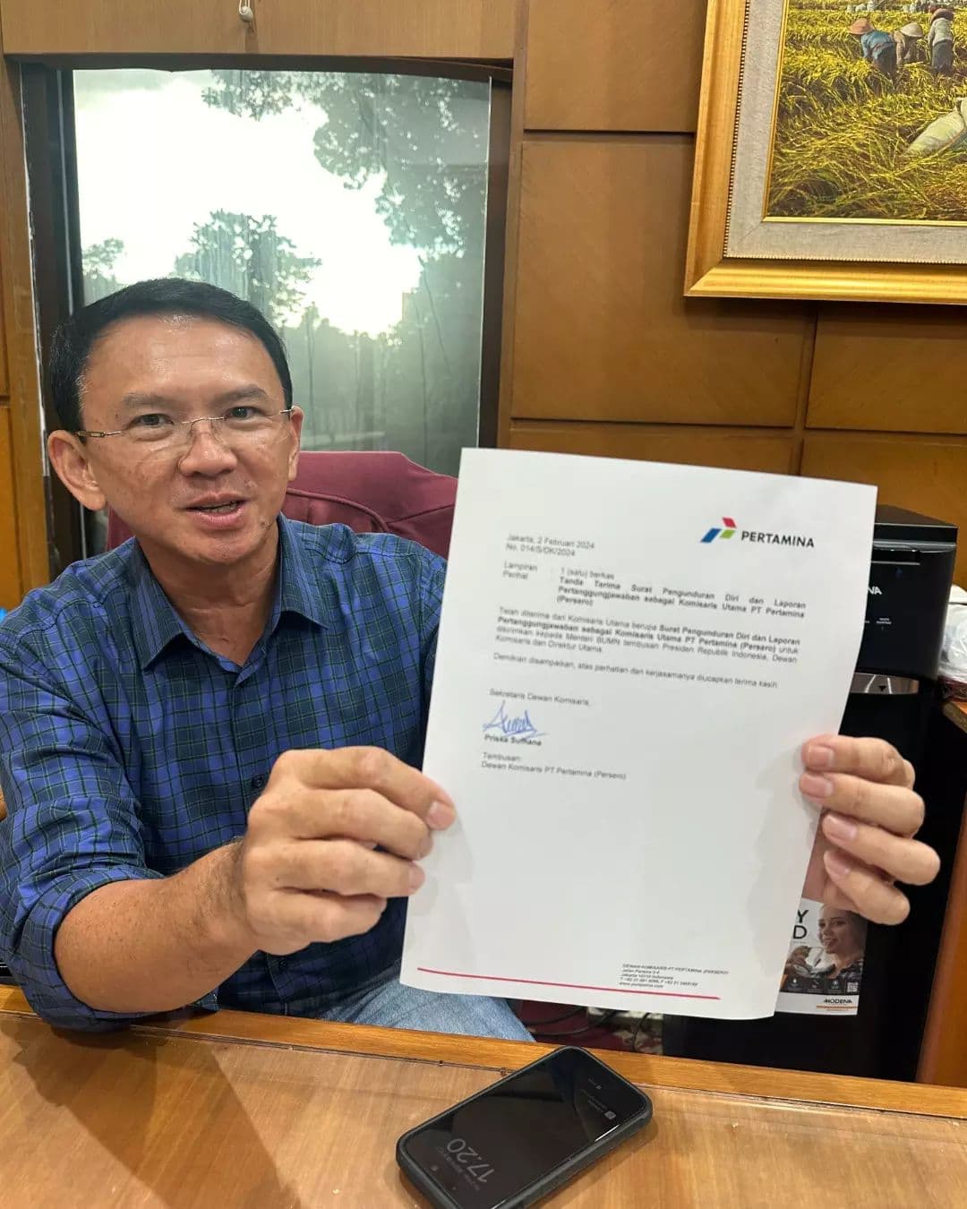 Mengundurkan Diri dari Komisaris Utama Pertamina, Ahok All-In Ganjar-Mahfud