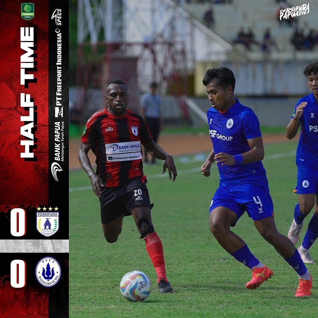 Kalah Dari Persipura 1-0, PSCS Terancam Degradasi, Klub Berjuluk Mutiara Hitam Dipastikan Bertahan di Liga 2