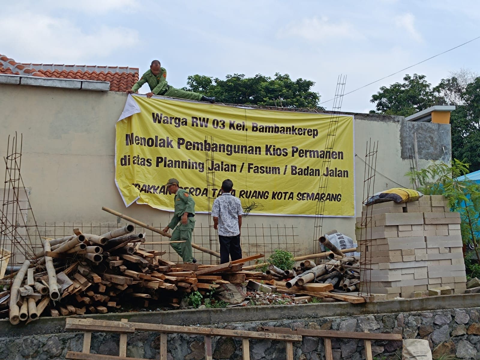 Satpol PP Akan Bongkar Ruko yang Dibangun di Atas Fasum RW 3 Bambankerep Ngaliyan Semarang