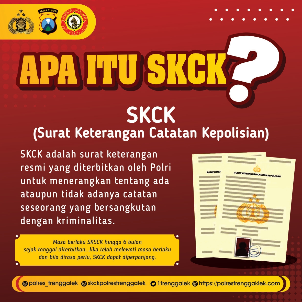 Masih Dalam Uji Coba Kepesertaan JKN sebagai Syarat Penerbitan SKCK, Ini Lokasi Pengurusan SKCK di Polda Jateng
