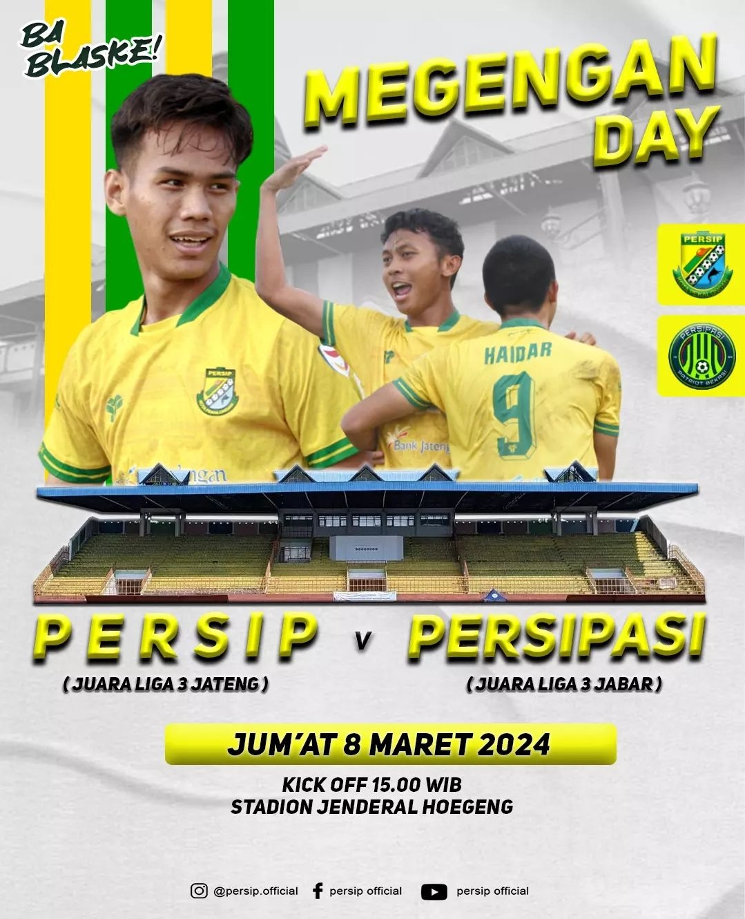 Laga Persahabatan Juara Liga 3 Regional: Persip Pekalongan vs Persipasi di Hari Megengan, Ini Harga Tiketnya