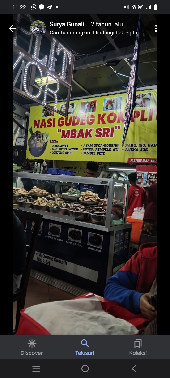 Rekomendasi Kuliner Ramadhan: Nasi Gudeg dan Liwet Mbak Sri, Rasa Enak dalam Porsi Besar