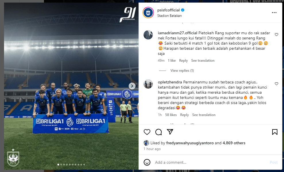 Kalah Derby Jateng dari Persis, Netizen Duga Pemain PSIS Telat Gajian, Habis Pemilu Balik Setelan Pabrik