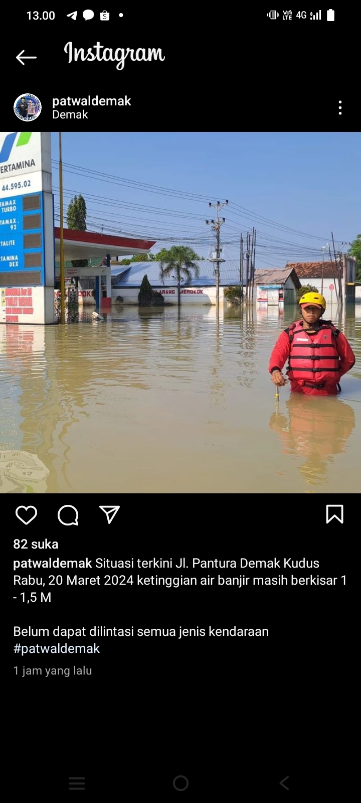 Banjir di Jalur Pantura Demak-Kudus Masih Tinggi, Bagaimana Caranya Supaya Surut?