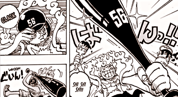 One Piece Chapter 1111: Aksi Kocak Luffy Mengalahkan Gorosei dengan Tongkat Baseball