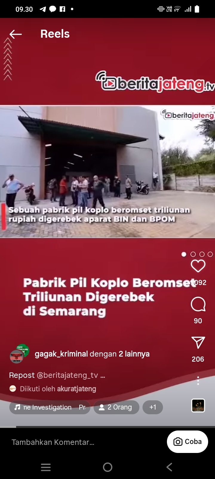 BIN dan BPOM Grebeg Pabrik Pil Koplo di Kawasan Industri Ngaliyan Semarang, Omset Triliyunan Rupiah
