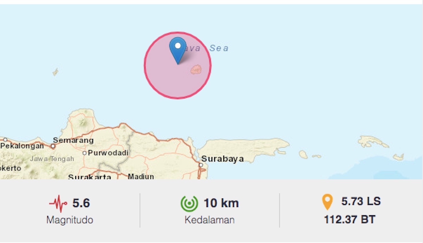 Gempa Tuban Hari Ini 3 April 2024 Gempa Terkini 2 Menit Lalu Guncang Tuban Surabaya Gresik Kendal Blora Bojonegoro