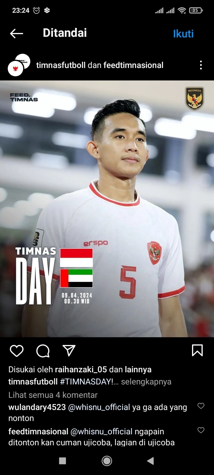 Live Streaming Live Skor Indonesia U23 vs Uni Emirat Arab, Malam Ini, Prediksi Skor Susunan Pemain, Siaran Langsung di TV Apa?