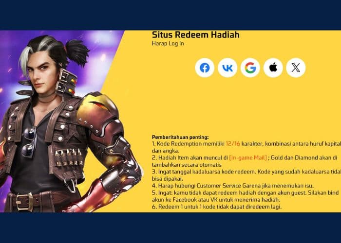 6 Kode Redeem FF Free Fire Kamis 11 April 2024: Segera Klaim dan Dapatkan Berbagai Macam Reward Gratisnya!