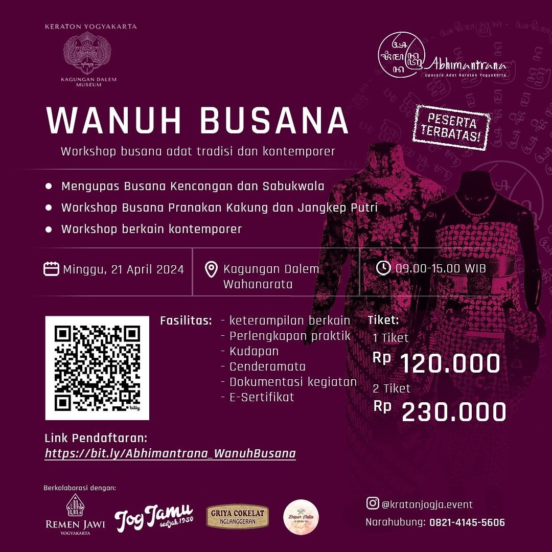Event Yogyakarta: Mendukung Pameran Abhimantrana, Kagungan Dalem Museum Gelar Acara Wanuh Busana
